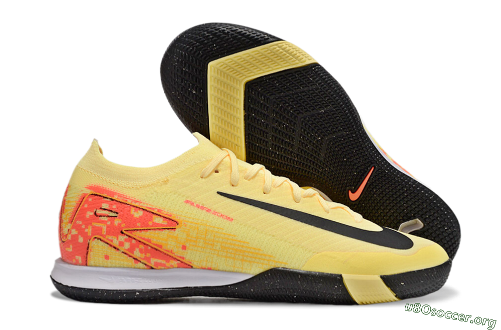 Nike Air Zoom Mercurial Vapor 16 Elite IC Football Shoes - Yellow/Black/Red 2