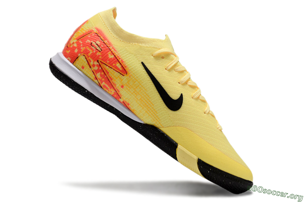 Nike Air Zoom Mercurial Vapor 16 Elite IC Football Shoes - Yellow/Black/Red 4