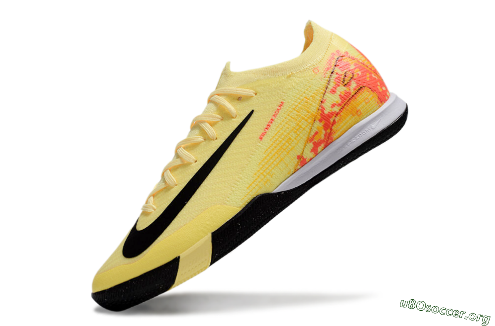 Nike Air Zoom Mercurial Vapor 16 Elite IC Football Shoes - Yellow/Black/Red 5