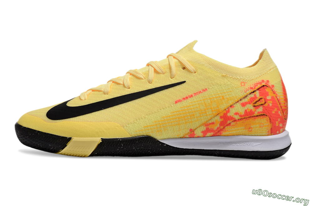 Nike Air Zoom Mercurial Vapor 16 Elite IC Football Shoes - Yellow/Black/Red 3