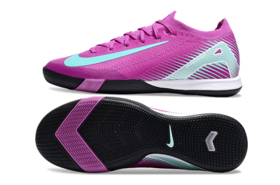 Nike Air Zoom Mercurial Vapor 16 Elite IC Football Shoes - Purple/Jade/White
