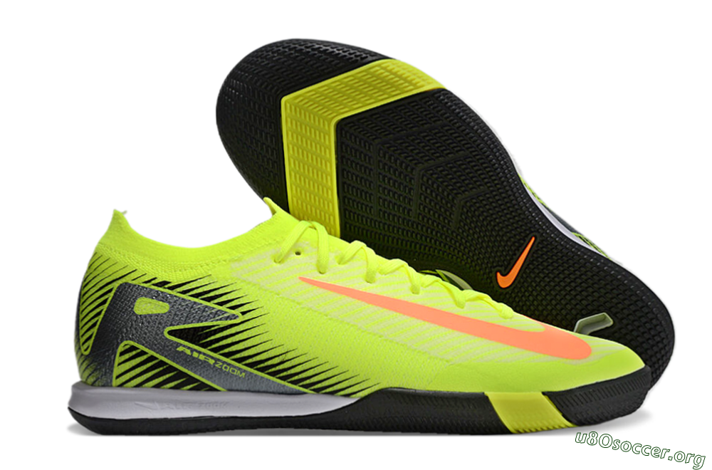Nike Air Zoom Mercurial Vapor 16 Elite IC Football Shoes - Yellow/Orange/Silver 2