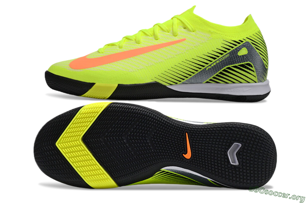 Nike Air Zoom Mercurial Vapor 16 Elite IC Football Shoes - Yellow/Orange/Silver 1