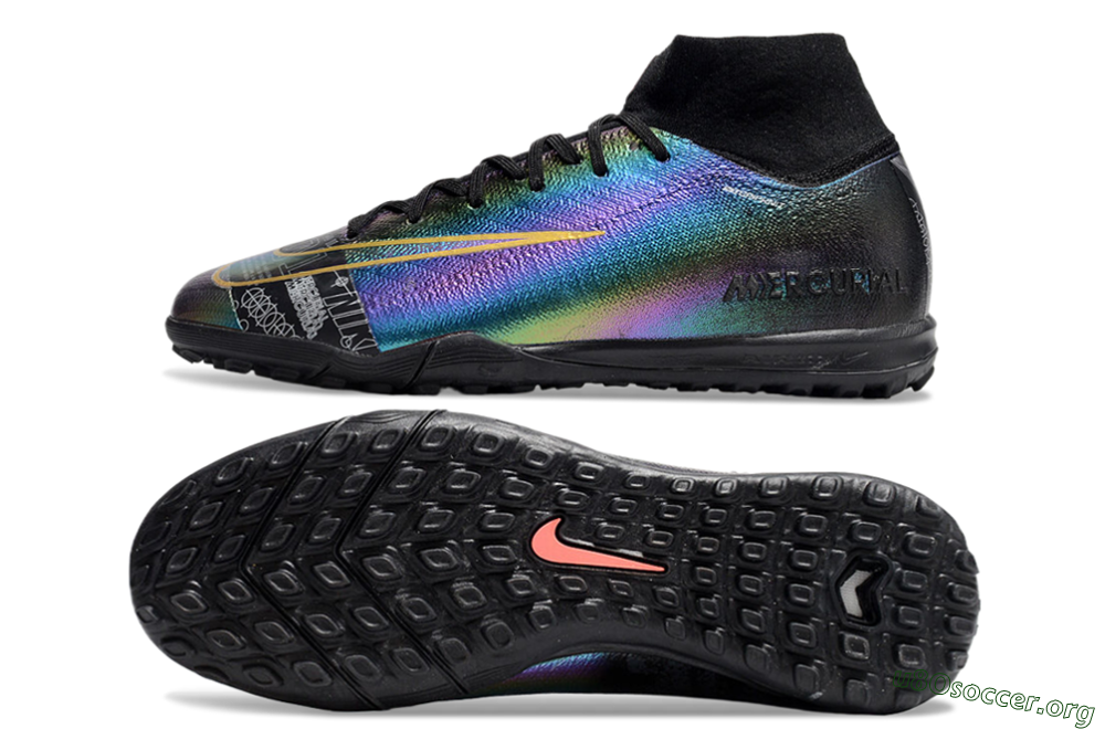 Nike Air Zoom Mercurial Superfly 10 Elite TF Football Shoes - LaserYellow/Black 1