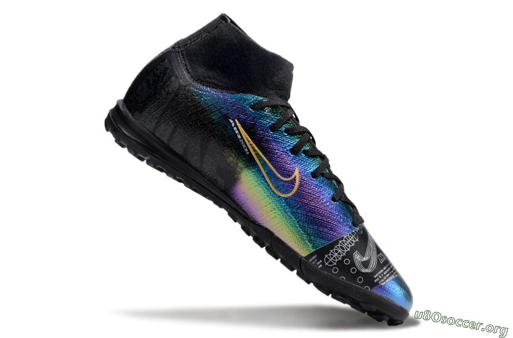 Nike Air Zoom Mercurial Superfly 10 Elite TF Football Shoes - LaserYellow/Black 4