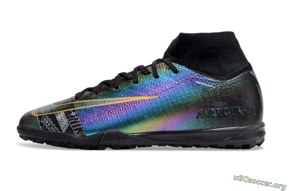 Nike Air Zoom Mercurial Superfly 10 Elite TF Football Shoes - LaserYellow/Black 3