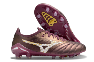 Mizuno Morelia Neo 4 FG Football Boots - Red/White/Gold