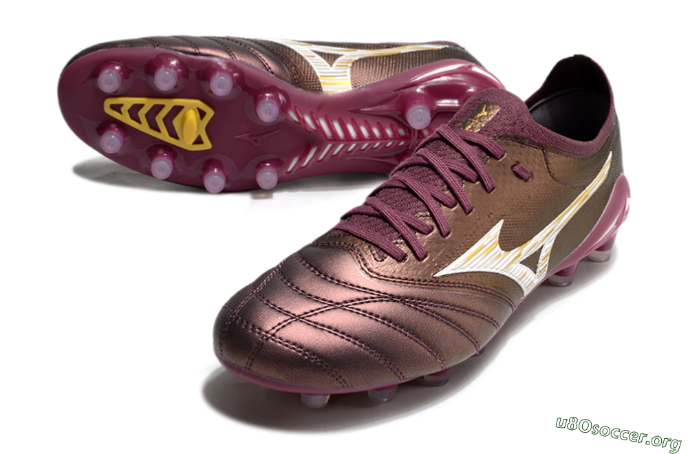 Mizuno Morelia Neo 4 FG Football Boots - Red/White/Gold 0