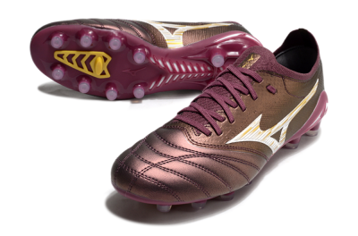 Mizuno Morelia Neo 4 FG Football Boots - Red/White/Gold
