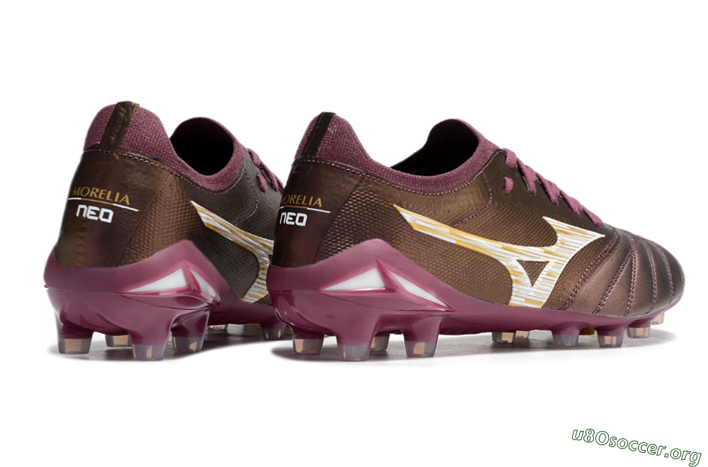 Mizuno Morelia Neo 4 FG Football Boots - Red/White/Gold 6