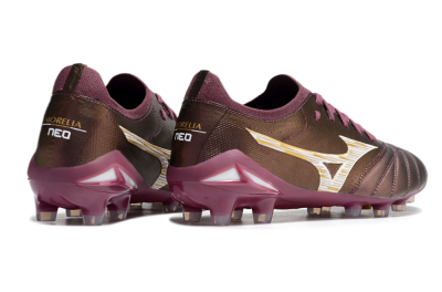 Mizuno Morelia Neo 4 FG Football Boots - Red/White/Gold