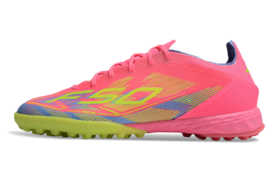 Adidas F50 Pro TF Football Shoes - Pink/Blue/Yellow