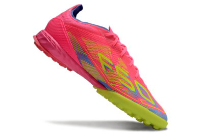 Adidas F50 Pro TF Football Shoes - Pink/Blue/Yellow