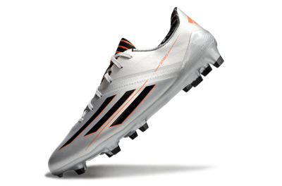 Adidas F50 Adizero FG Football Boots - Silver/Black/Orange