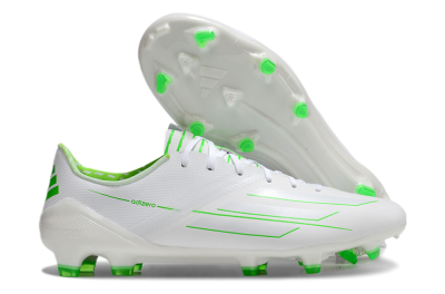 Adidas F50 Adizero FG Football Boots - White/Green