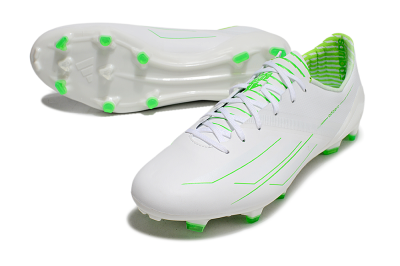 Adidas F50 Adizero FG Football Boots - White/Green