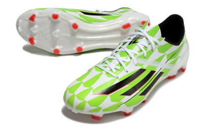 Adidas F50 Adizero Elite FG Football Boots - White/Black/Green/Pink