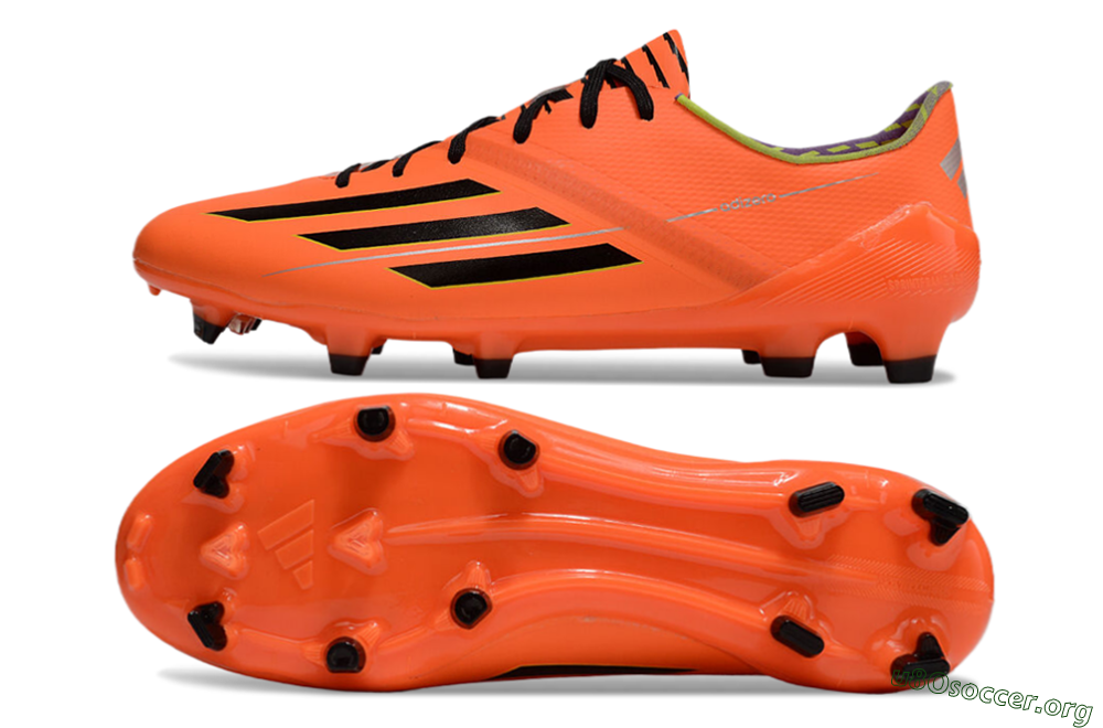 Adidas F50 Adizero FG Football Boots - Red/Black/Yellow 1