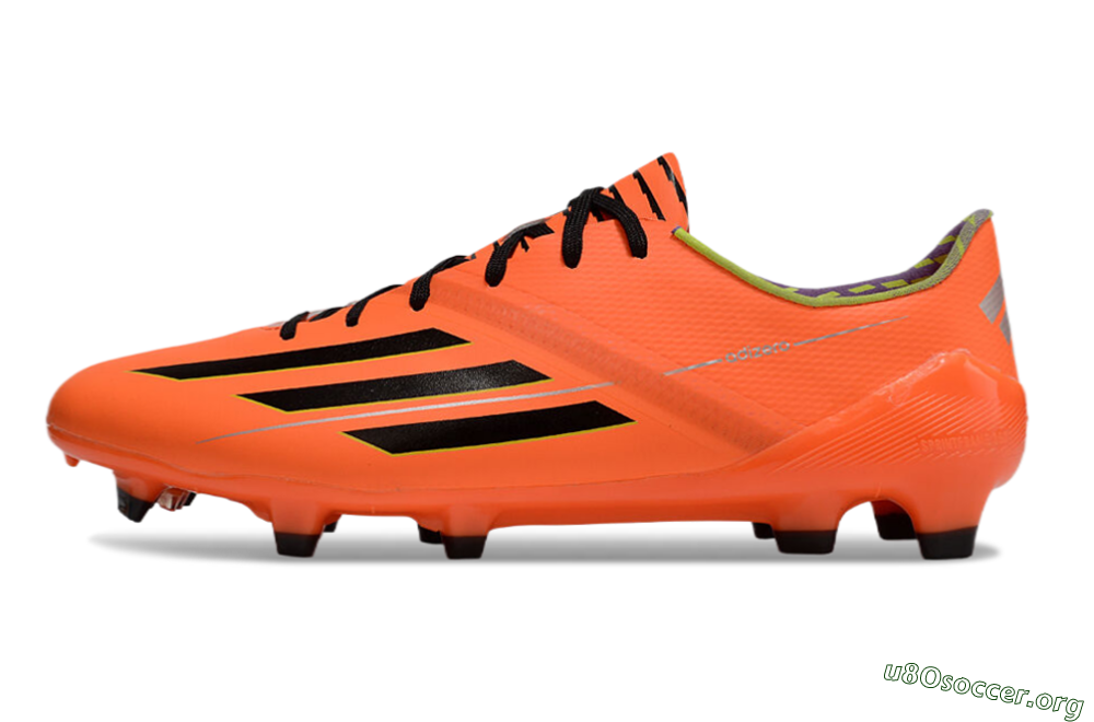 Adidas F50 Adizero FG Football Boots - Red/Black/Yellow 3