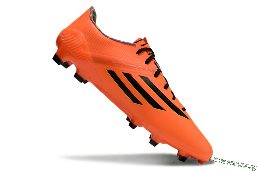 Adidas F50 Adizero FG Football Boots - Red/Black/Yellow 4