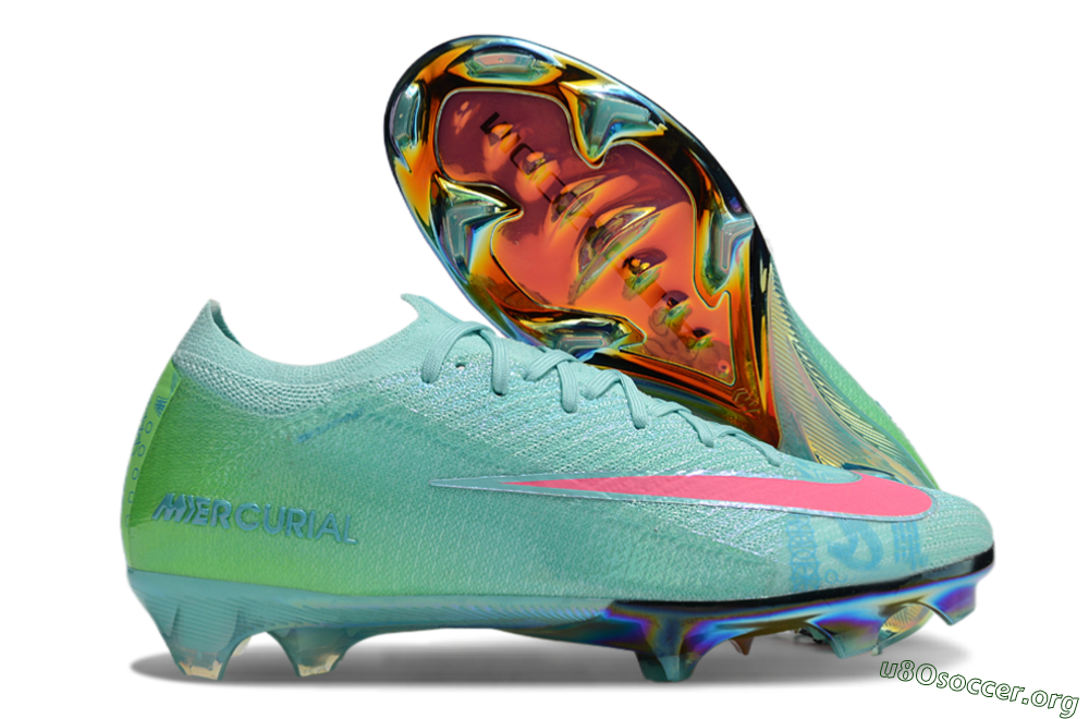 Nike Air Zoom Mercurial Vapor 16 Elite FG Football Boots - Jade/Pink/Yellow 5