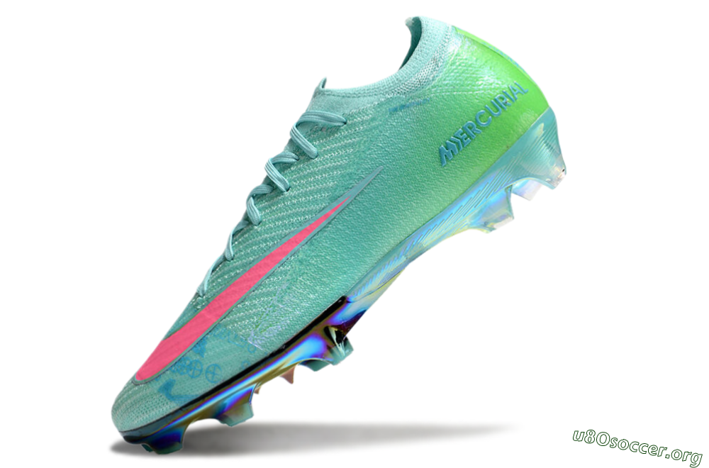 Nike Air Zoom Mercurial Vapor 16 Elite FG Football Boots - Jade/Pink/Yellow 2