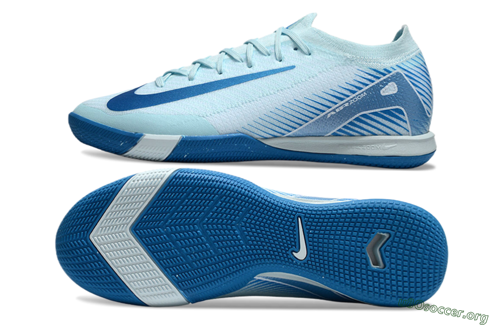 Nike Air Zoom Mercurial Vapor 16 Elite IC Football Shoes - Jade/Blue/White 1