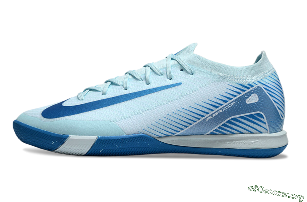 Nike Air Zoom Mercurial Vapor 16 Elite IC Football Shoes - Jade/Blue/White 3