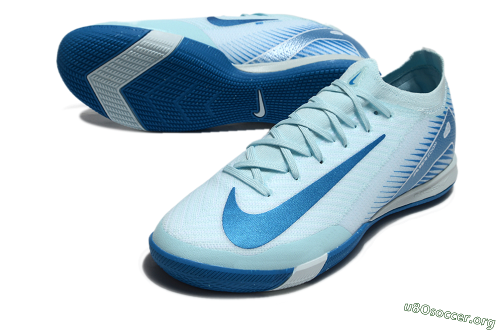 Nike Air Zoom Mercurial Vapor 16 Elite IC Football Shoes - Jade/Blue/White 0