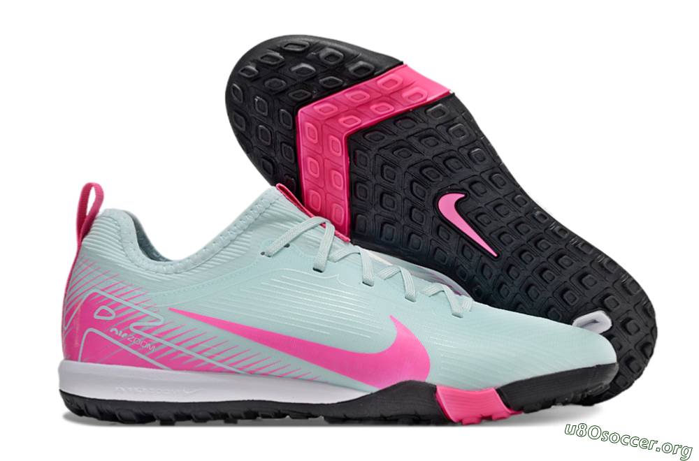 Nike Air Zoom Mercurial Vapor 16 Pro TF Football Shoes - Jade/Pink/White 2