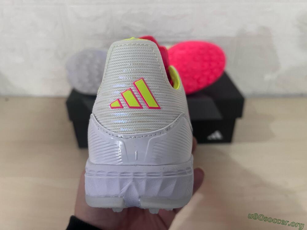Adidas F50 Elite TF Football Shoes - White/Red/Yellow