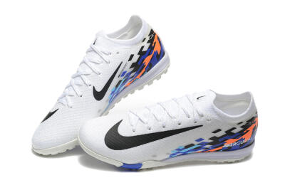 Nike Air Zoom Mercurial Vapor 16 Elite TF Football Shoes - White/Blue/Black