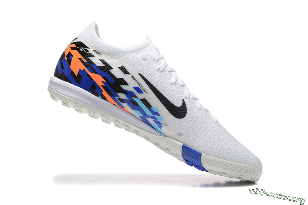 Nike Air Zoom Mercurial Vapor 16 Elite TF Football Shoes - White/Blue/Black 7