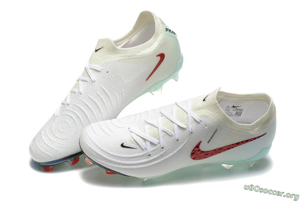 Nike Phantom Luna Elite FG Football Boots - White/Red/Jade 6