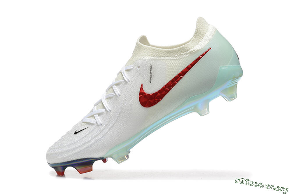 Nike Phantom Luna Elite FG Football Boots - White/Red/Jade 8