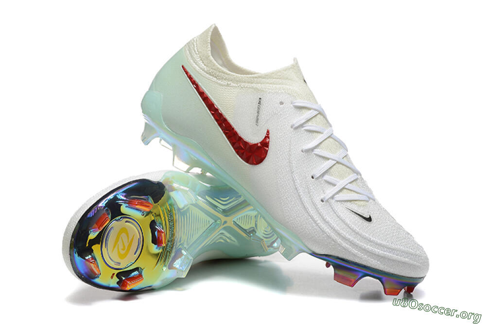 Nike Phantom Luna Elite FG Football Boots - White/Red/Jade 4