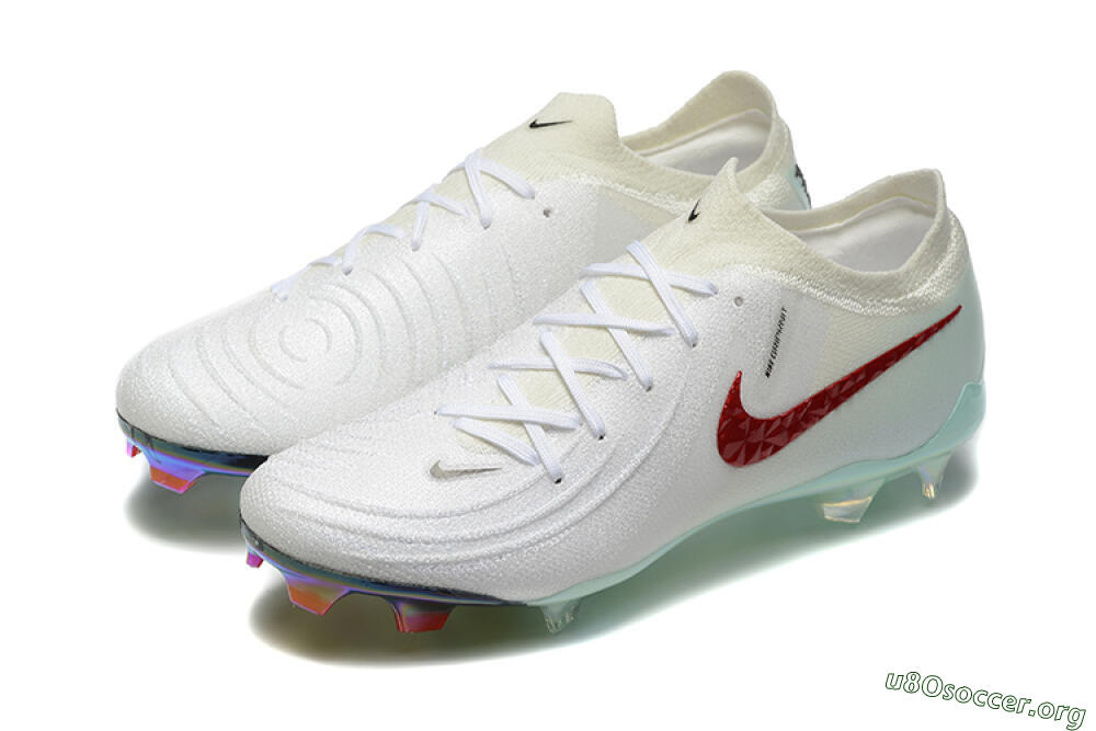 Nike Phantom Luna Elite FG Football Boots - White/Red/Jade 5