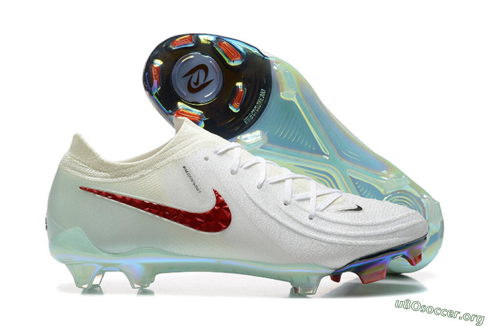 Nike Phantom Luna Elite FG Football Boots - White/Red/Jade 2