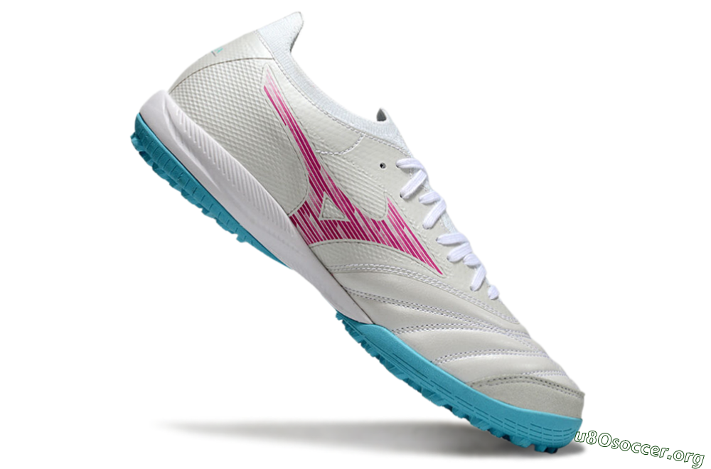 Mizuno Morelia Neo Sala M8 TF Football Shoes - Beige/Pink/Grey 4