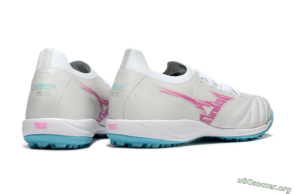Mizuno Morelia Neo Sala M8 TF Football Shoes - Beige/Pink/Grey 6