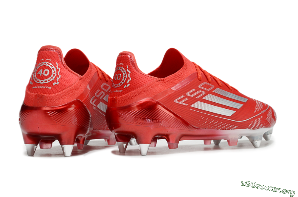 Adidas F50 Elite SG Football Boots - Red/Silver 6
