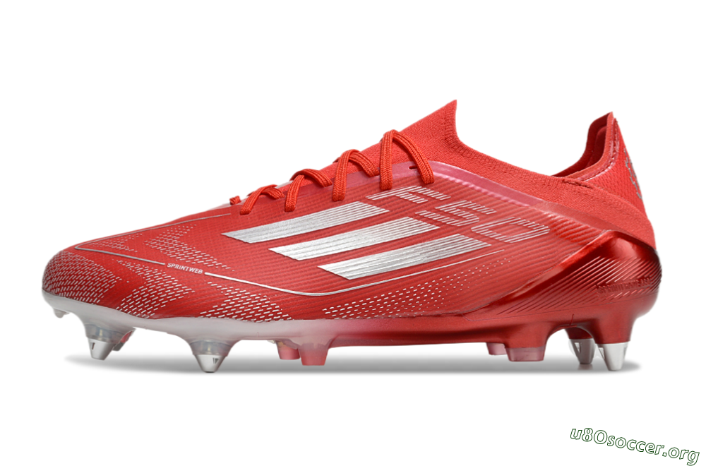 Adidas F50 Elite SG Football Boots - Red/Silver 3