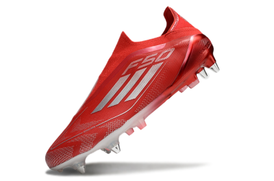 Adidas F50 Elite Laceless SG Football Boots - Red/Silver