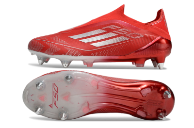 Adidas F50 Elite Laceless SG Football Boots - Red/Silver