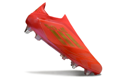 Adidas F50 Elite Laceless SG Football Boots - Red/Gold