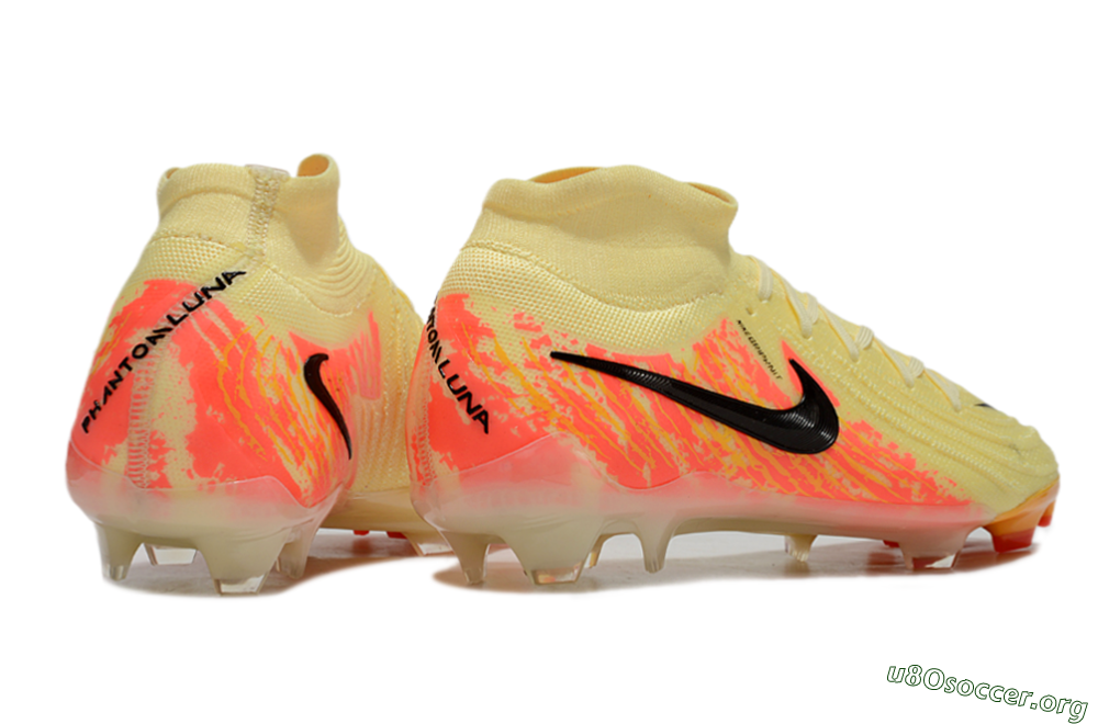 Nike Phantom Luna Elite NU FG Football Boots - Yellow/Black/Red 6
