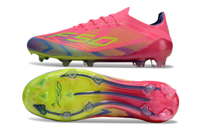 Adidas F50 Elite FG Football Boots - Pink/Blue/Yellow