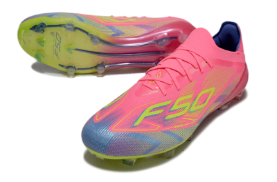 Adidas F50 Elite FG Football Boots - Pink/Blue/Yellow