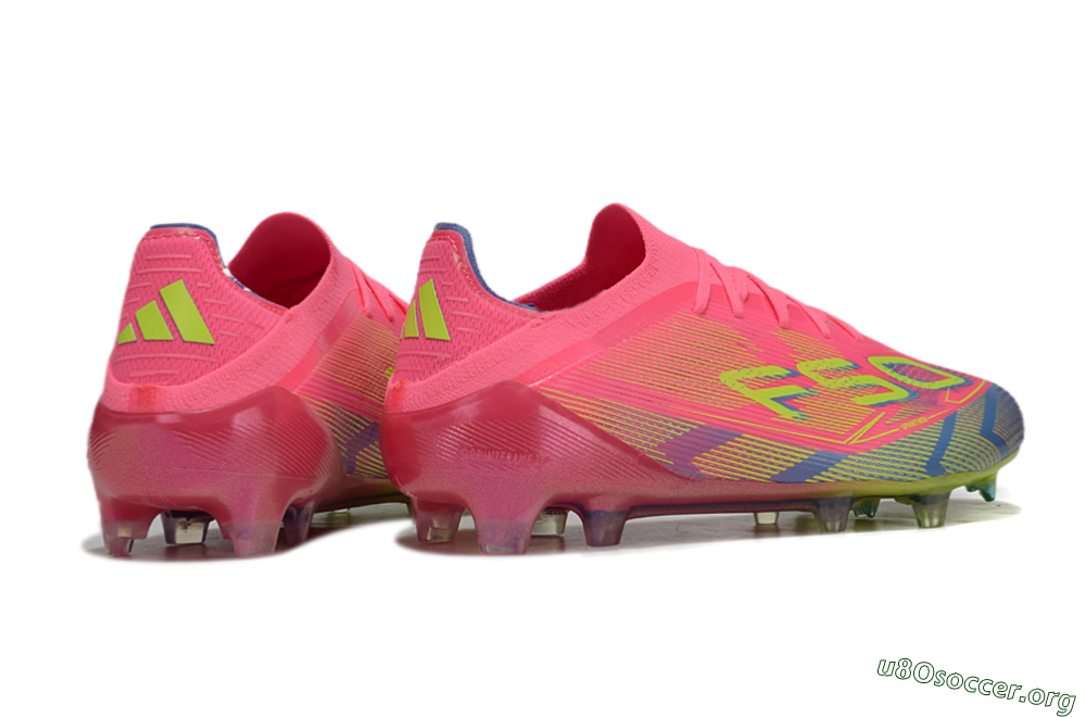 Adidas F50 Elite FG Football Boots - Pink/Blue/Yellow 6