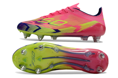 Adidas F50 Elite SG Football Boots - Pink/Blue/Yellow